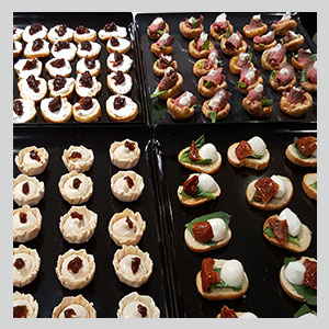 canapes delivered from London catering
