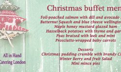 Christmas Traditional menu